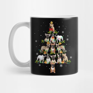 Cute French Bulldog Christmas Tree Xmas Gift Mug